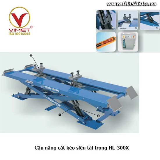 Cầu nâng cắt kéo siêu tải trọng HESHBON HL-300X