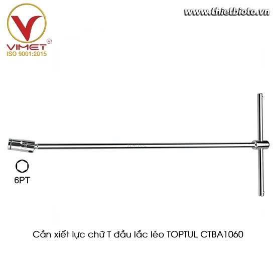 Cần xiết lực chữ T đầu tuýp lắc léo TOPTUL CTBA1060