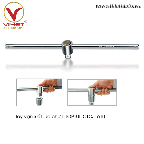 Tay vặn xiết lực chữ T TOPTUL CTCJ1610