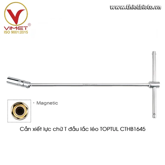 Cần xiết lực chữ T đầu tuýp lắc léo TOPTUL CTHB1645