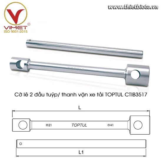 Cờ lê 2 đầu tuýp/ thanh vặn xe tải TOPTUL CTIB3517