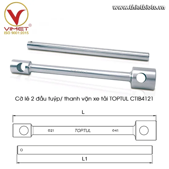 Cờ lê 2 đầu tuýp/ thanh vặn xe tải TOPTUL CTIB4121