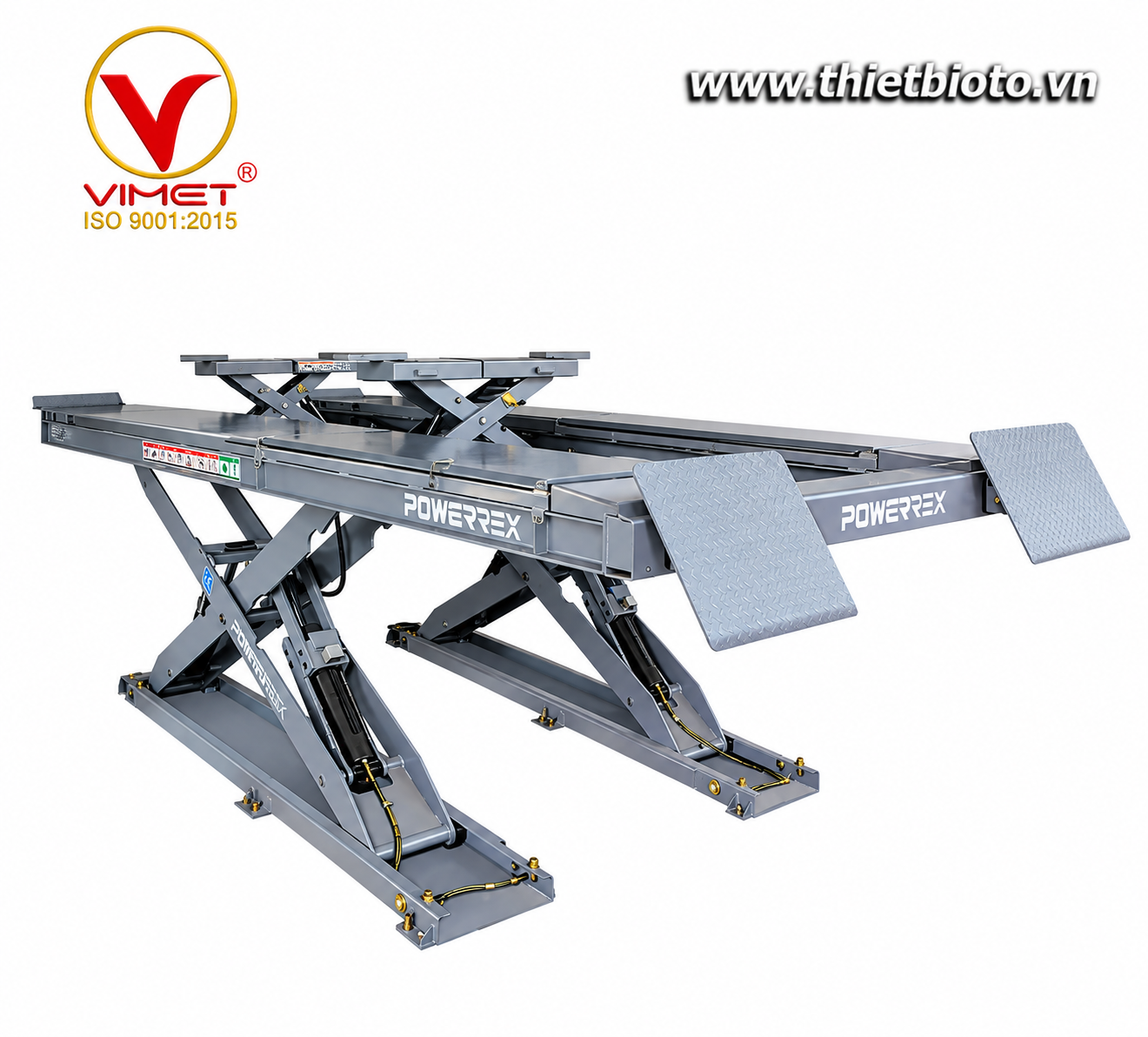 Cầu nâng cắt kéo cân chỉnh góc lái 4,5 tấn POWERREX SL-5600A
