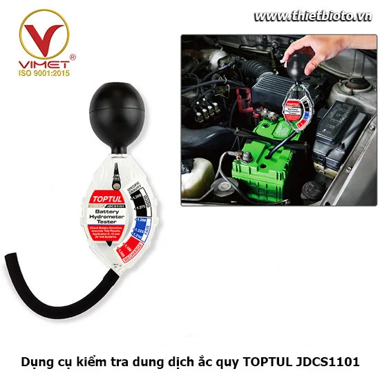 Bộ kiểm tra dung dịch ắc quy TOPTUL JDCS1101