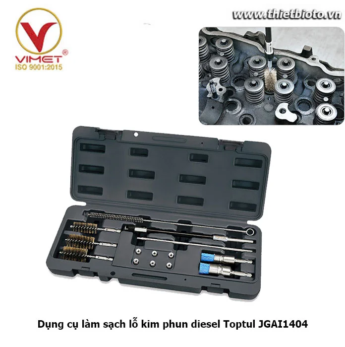 Dụng cụ làm sạch lỗ kim phun diesel Toptul JGAI1404