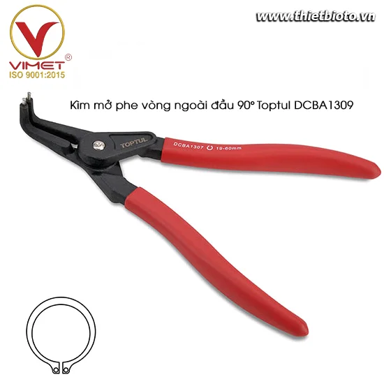 Kìm mở phe vòng ngoài đầu 90° Toptul DCBA1309