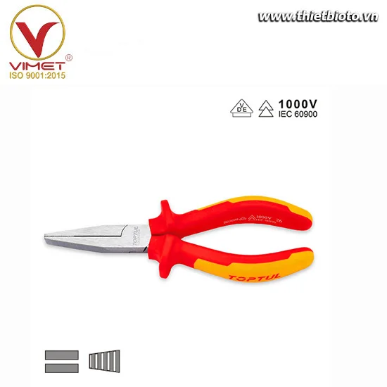 Kìm mũi bằng cách điện VDE TOPTUL DGCK2206