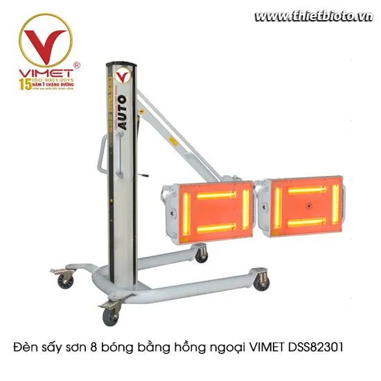 Đèn sấy sơn 8 bóng bằng hồng ngoại VIMET DSS82301