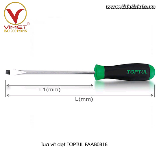 Tua vít dẹt TOPTUL FAAB0818