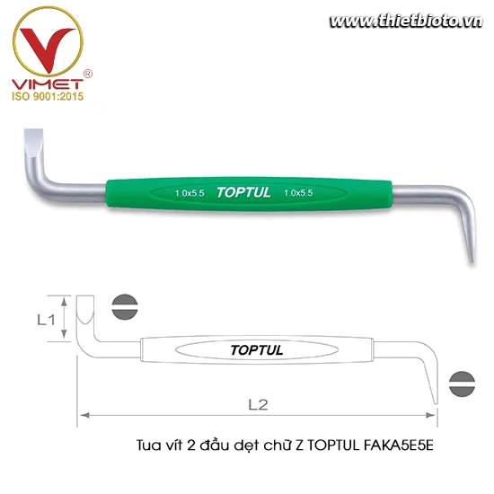 Tua vít 2 đầu dẹt chữ Z TOPTUL FAKA5E5E