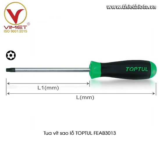 Tua vít sao lỗ TOPTUL FEAB3013