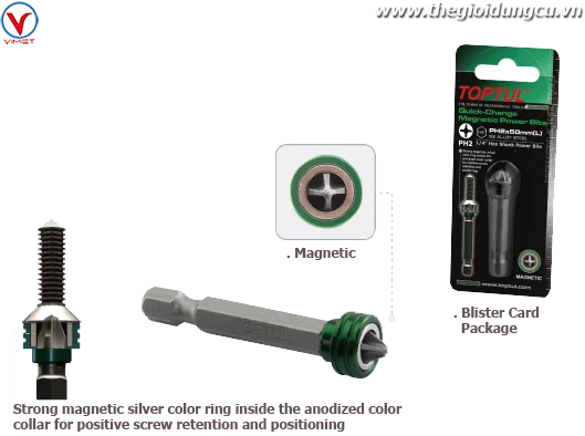 Đầu vít bắn tôn từ tính FQBB0802