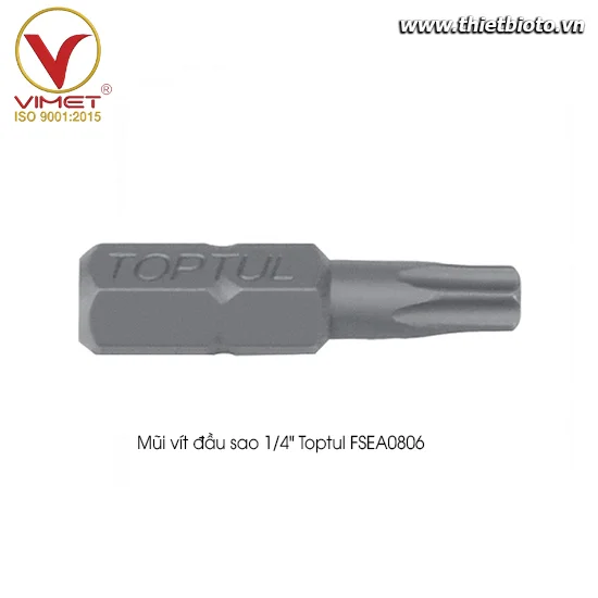 Mũi vít đầu sao 1/4" Toptul FSEA0806