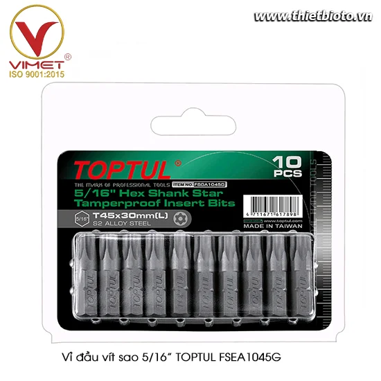 Vỉ đầu vít sao 5/16" TOPTUL FSEA1045G