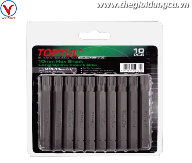 Vỉ đầu vít bông dài 10mm TOPTUL FSFB1205G
