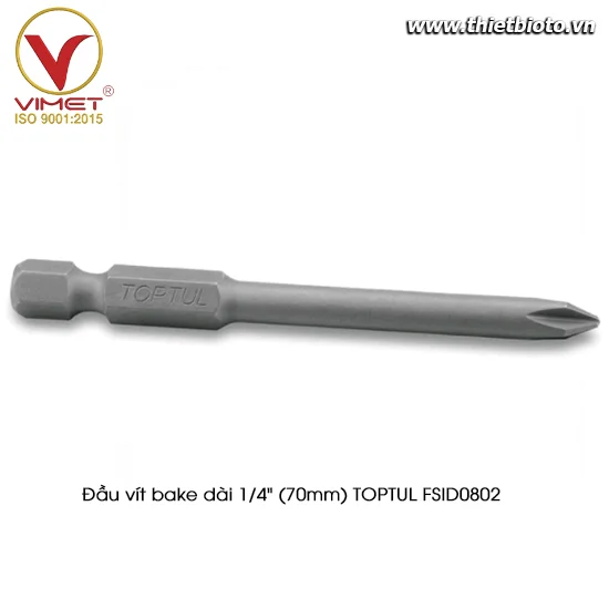 Đầu vít bake dài 1/4" (70mm) TOPTUL FSID0802(ngưng sản xuất)