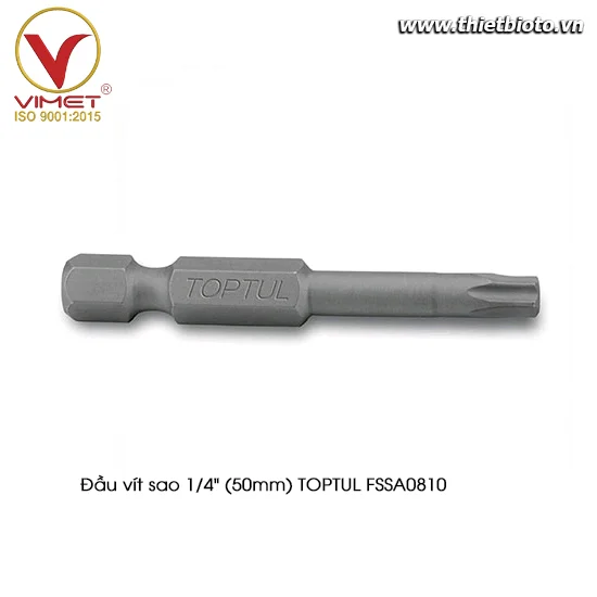 Đầu vít sao 1/4" (50mm) TOPTUL FSSA0810