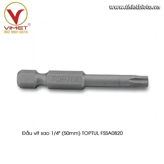 Đầu vít sao 1/4" (50mm) TOPTUL FSSA0820
