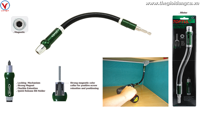 Đầu nối linh hoạt từ tính cho súng bắn vít Toptul FTDE0833
