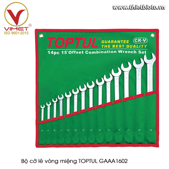 Bộ cờ lê vòng miệng TOPTUL GAAA1602