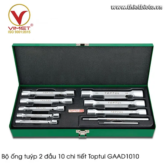 Bộ ống tuýp 2 đầu 10 chi tiết Toptul GAAD1010