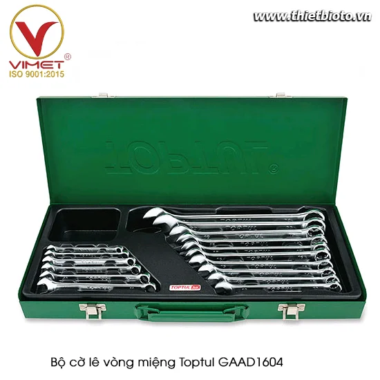 Bộ cờ lê vòng miệng TOPTUL GAAD1604