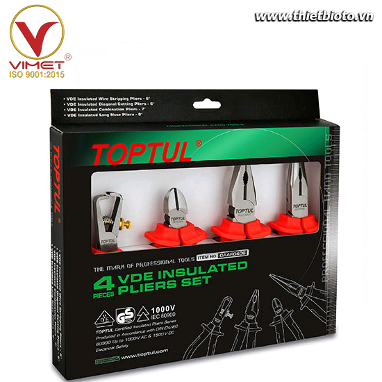 Bộ kìm VDE TOPTUL GAAE0406