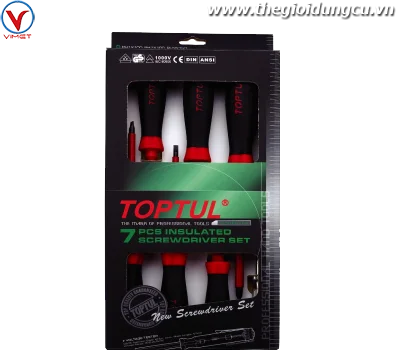 Bộ tua vít cách điện 1000V 7pcs Toptul GAAE0704