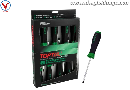 Bộ tua vít chống trượt 8pcs Toptul GAAE0821