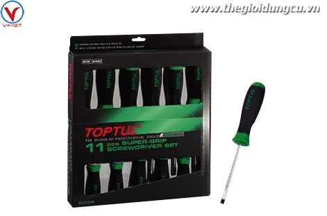 Bộ tua vít chống trượt 11 chi tiết Toptul GAAE1101