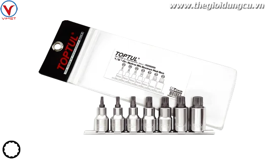 Bộ vít 1/2" 7 chi tiết Toptul GAAG0703