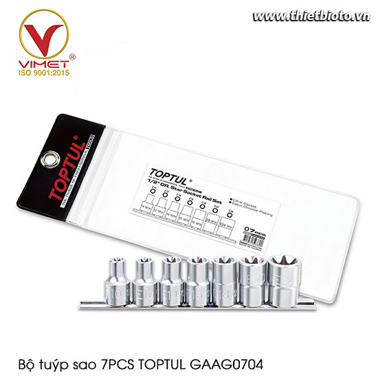 Bộ tuýp sao 7PCS TOPTUL GAAG0704