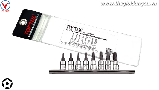Bộ vít 1/4" 8 chi tiết Toptul GAAG0805