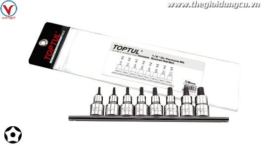 Bộ vít 1/2" 8 chi tiết Toptul GAAG0806
