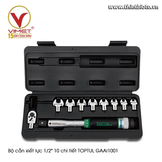 Bộ cần xiết lực 3/8" 10 chi tiết TOPTUL GAAI1001