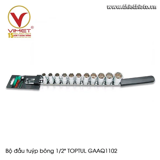 Bộ đầu tuýp bông 1/2" TOPTUL GAAQ1102