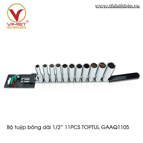 Bộ tuýp bông dài 1/2” 11PCS TOPTUL GAAQ1105