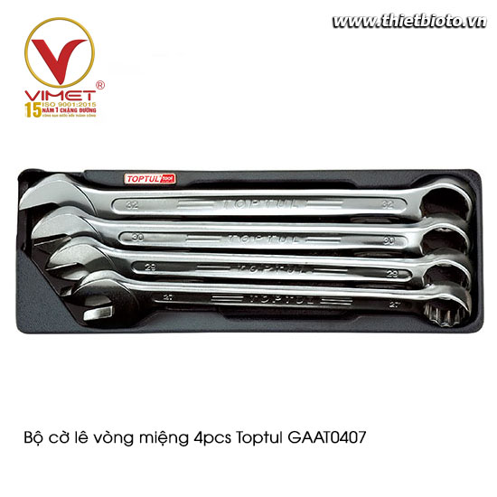 Bộ cờ lê vòng miệng 4pcs Toptul GAAT0407