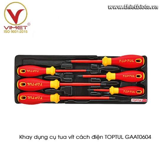 Khay tua vít cách điện 6pcs TOPTUL GAAT0604