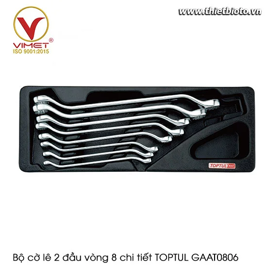 Bộ cờ lê 2 đầu vòng 8 chi tiết TOPTUL GAAT0806