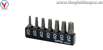 Bộ mũi vít sao 1/4" 7pcs Toptul GAAV0702