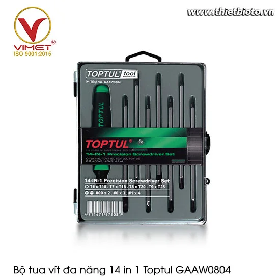 Bộ tua vít đa năng 14 in 1 Toptul GAAW0804