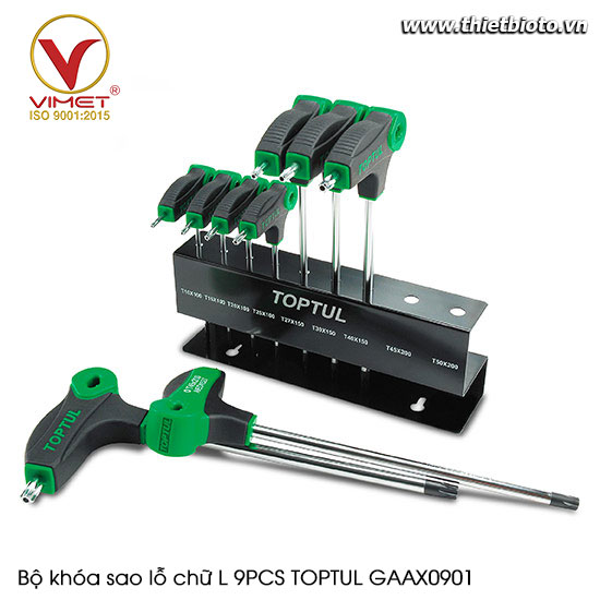 Bộ khóa sao lỗ chữ L 9PCS TOPTUL GAAX0901