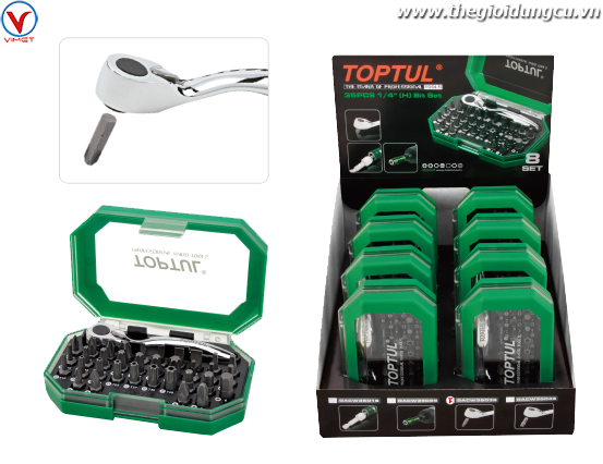 Bộ cần siết và mũi vít 1/4