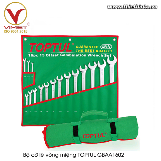 Bộ cờ lê vòng miệng TOPTUL GBAA1602