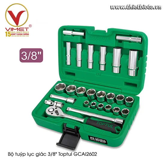 Bộ tuýp lục giác 3/8" Toptul GCAI2602
