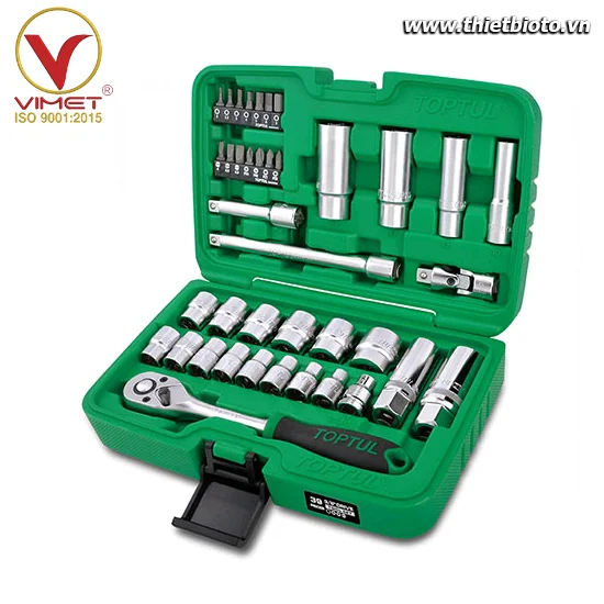 Hộp dụng cụ xách tay 3/8" 12PT 39 chi tiết  GCAI3902