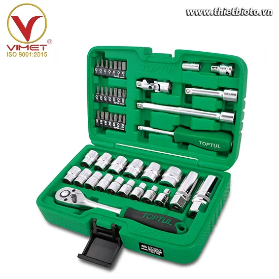 Hộp đầu tuýp 3/8" 45 chi tiết TOPTUL GCAI4501