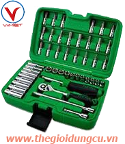 Bộ đầu tuýp 1/4" 46PCS TOPTUL GCAI4601