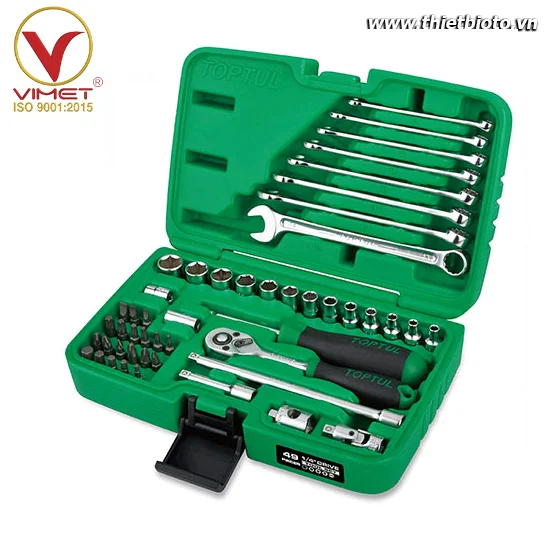 Bộ đồ nghề xách tay 12PT 49 chi tiết  1/4" GCAI4902